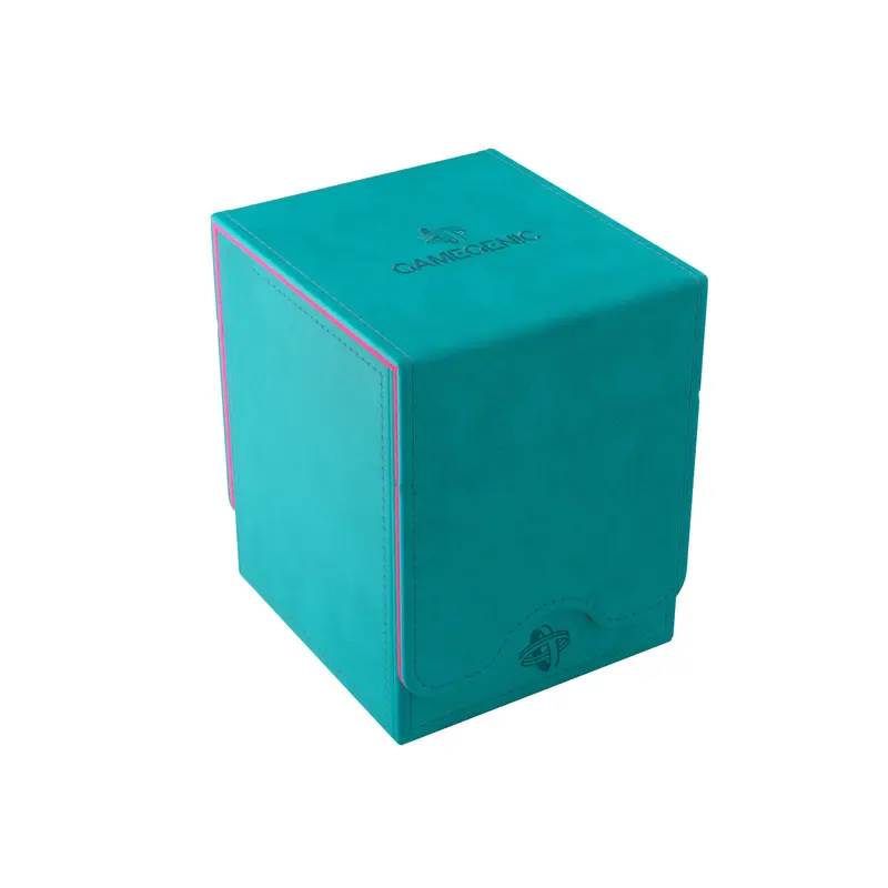 Gamegenic - Squire Plus 100+ XL Deck Box - Teal/Pink (Exclusive Edition)