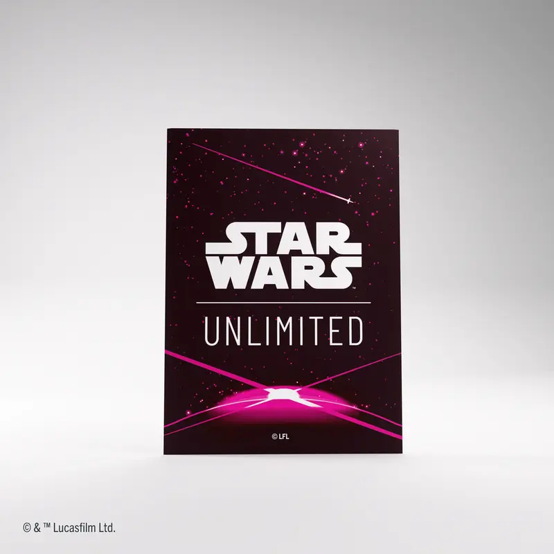 Gamegenic - Star Wars Unlimited Art Sleeves 66 mm x 92 mm - Card Back Magenta