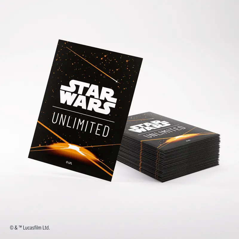 Gamegenic - Star Wars Unlimited Art Sleeves 66 mm x 92 mm - Card Back Orange