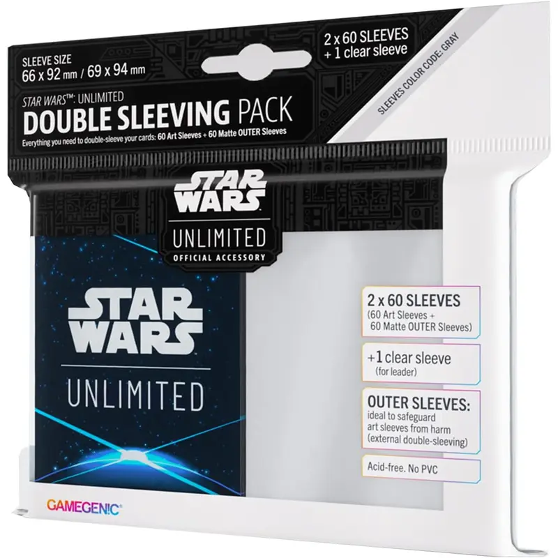 Gamegenic - Star Wars Unlimited Art Sleeves 66 mm x 92 mm - Space Blue