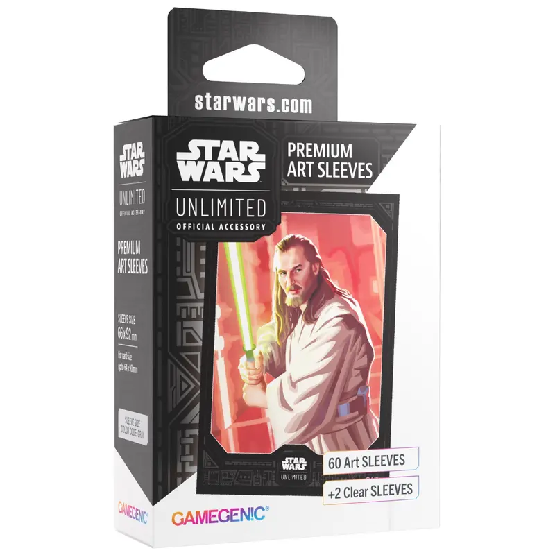 Gamegenic - Star Wars Unlimited Premium Art Sleeves Standard - Qui-Gon Jinn