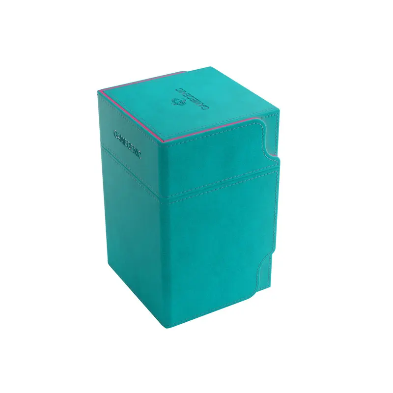 Gamegenic - Watchtower 100+ XL Convertible Deck Box - Teal/Pink