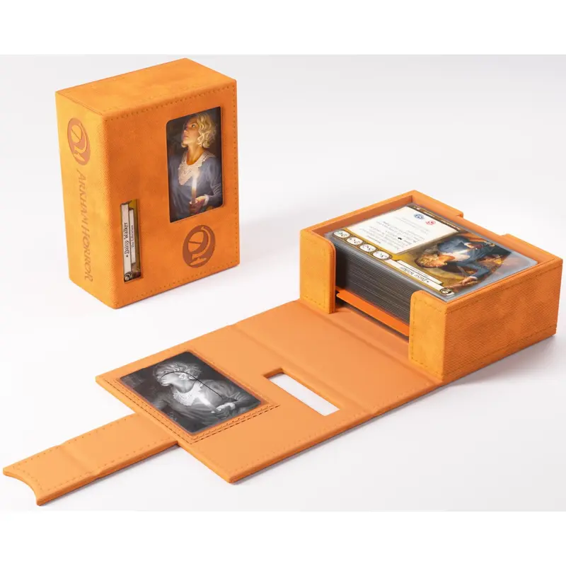 Gamegenic - Arkham Horror Investigator Deck Tome - Seeker Orange