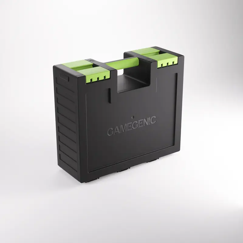 Gamegenic - Game Castle for Cards and Gaming Accessories - Black/Green