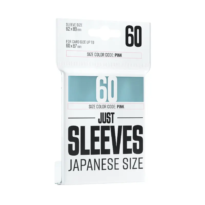 Gamegenic - Just Sleeves 60-Pieces Set Japanese Size - Clear