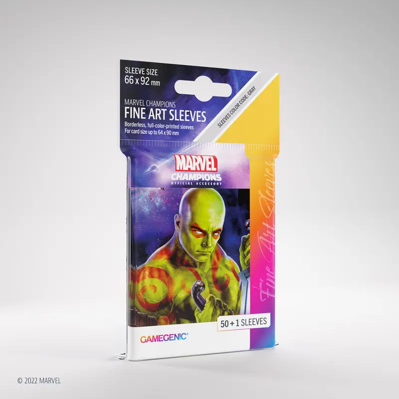 Gamegenic - Marvel Champions Fine Art Sleeves 66 mm x 92 mm - Drax
