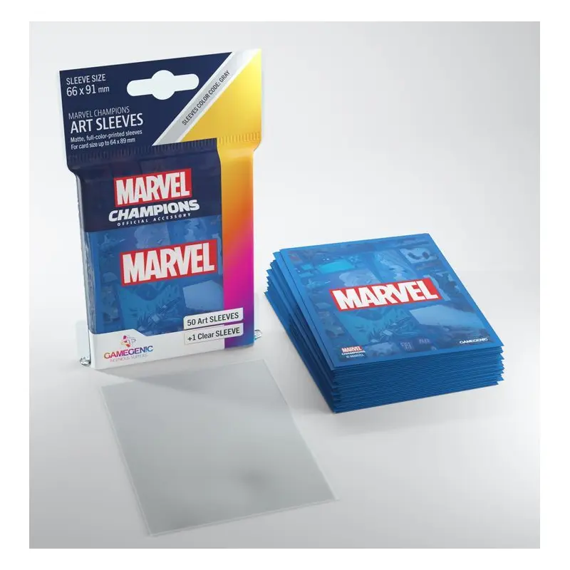 Gamegenic - Marvel Logo Blue: Marvel Champions Art Sleeves