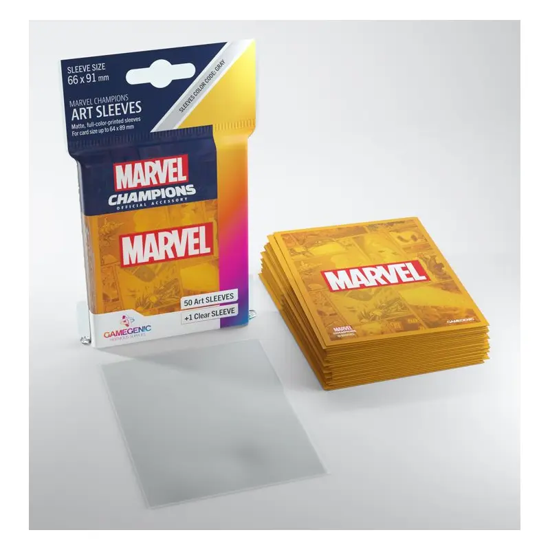 Gamegenic - Marvel Logo Orange: Marvel Champions Art Sleeves