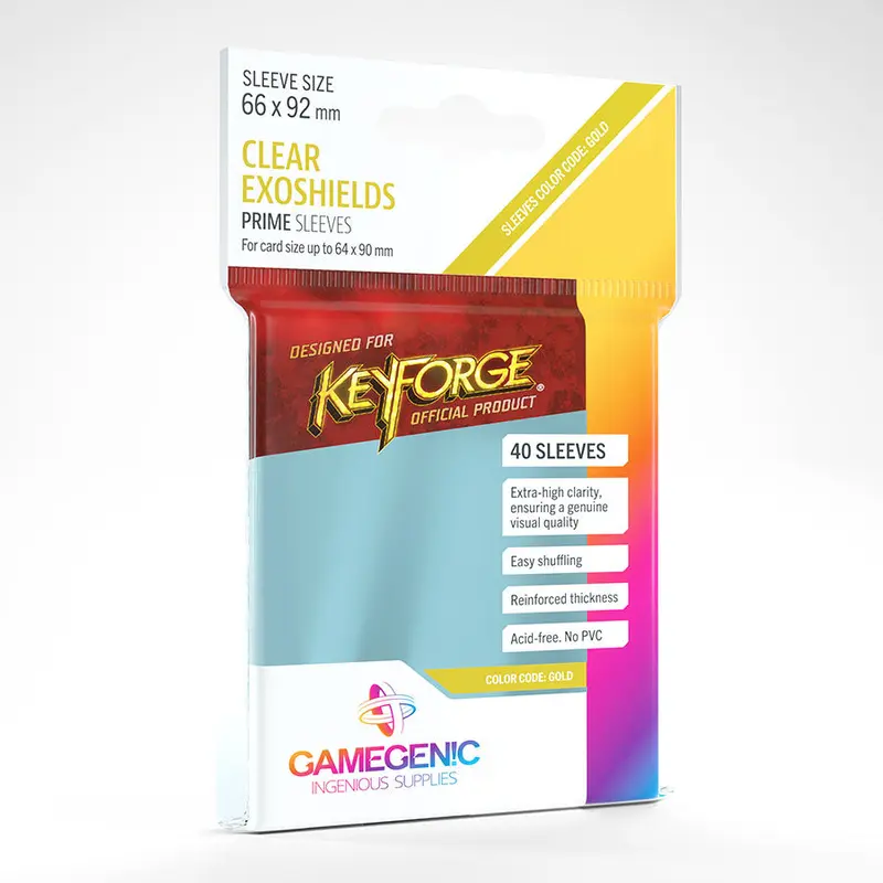 Gamegenic - Prime Keyforge Sleeves - Clear