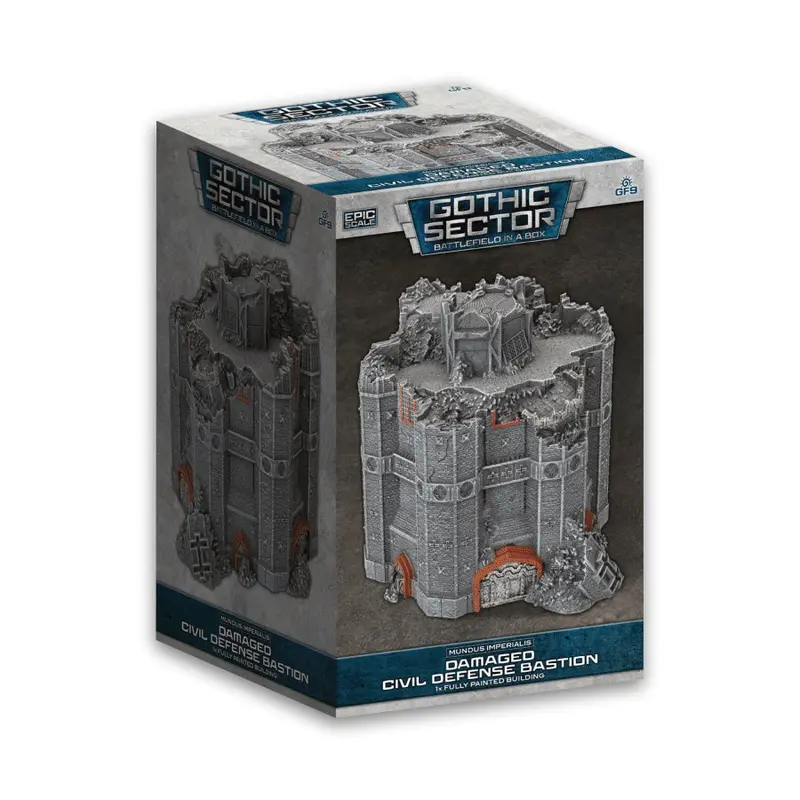 Gale Force Nine Battlefield in a Box: Gothic Sector - Mundus Imperialis: Civil Defense Bastion (Damaged)