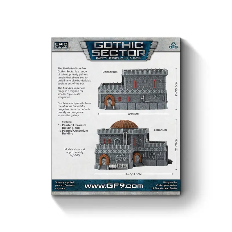 Gale Force Nine Battlefield in a Box: Gothic Sector - Mundus Imperialis: Librarium & Censorium