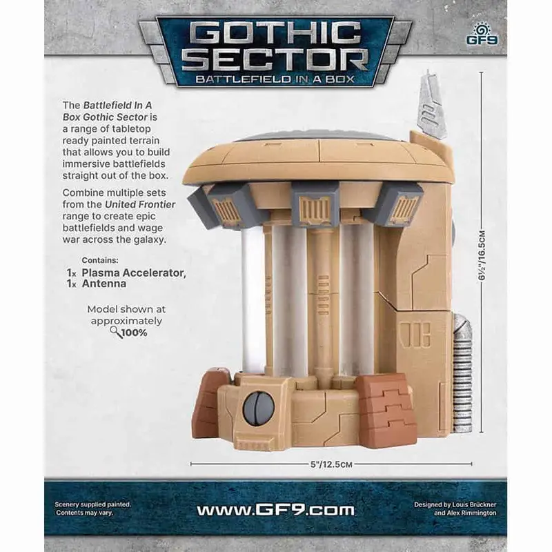 Gale Force Nine Battlefield in a Box: Gothic Sector - United Frontier: Plasma Accelerator