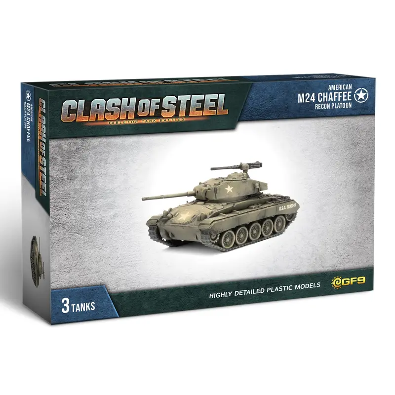 Gale Force Nine Clash of Steel: M24 Chaffee Recon Platoon Miniature (GF9CSU06)