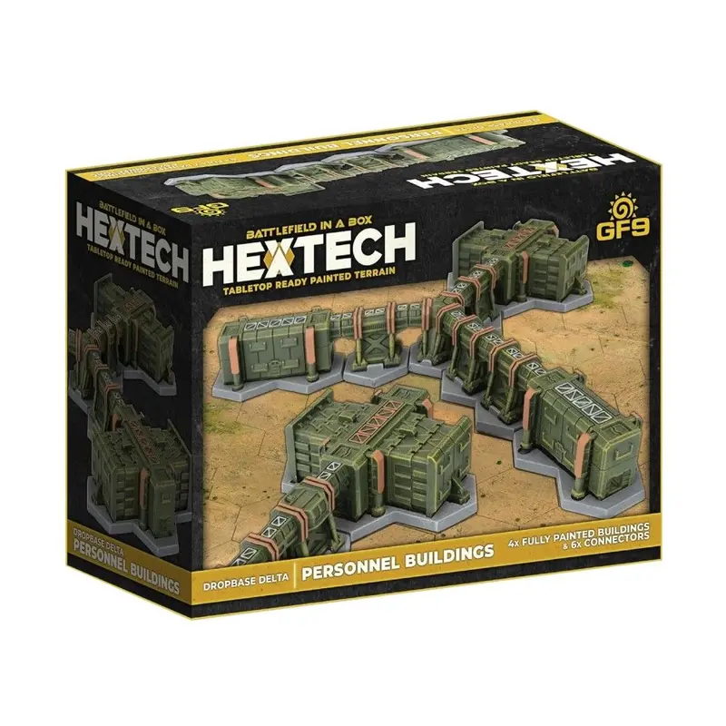 Gale Force Nine Hextech Terrain: Dropbase Delta - Personnel Buildings