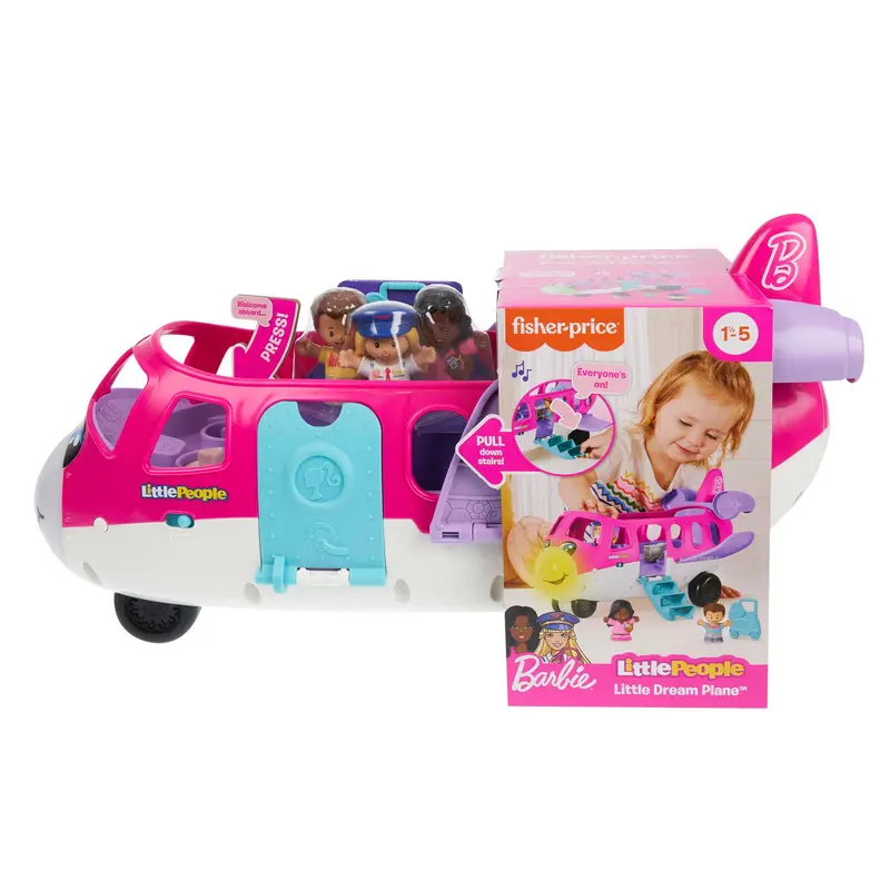 Fisher-Price Little People Barbie Dream Plane Toddler Playset