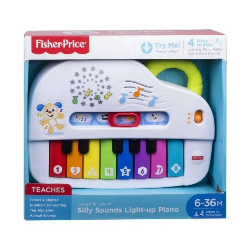 Fisher-Price - Silly Sounds Light-Up Piano Infant Toys