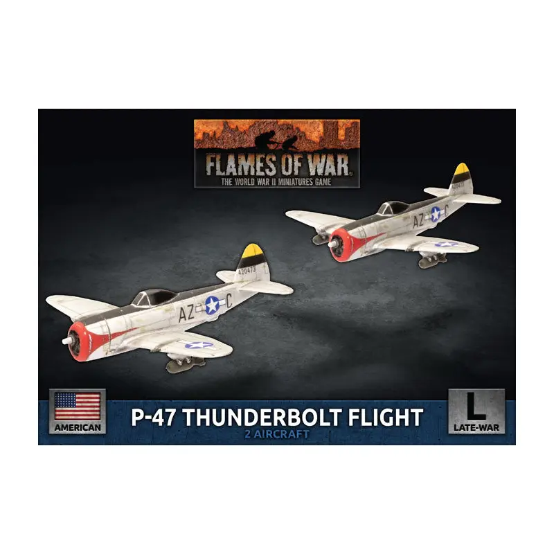 Flames of War: Americans: P-47 Thunderbolt Fight Flight (1:144) (x2)