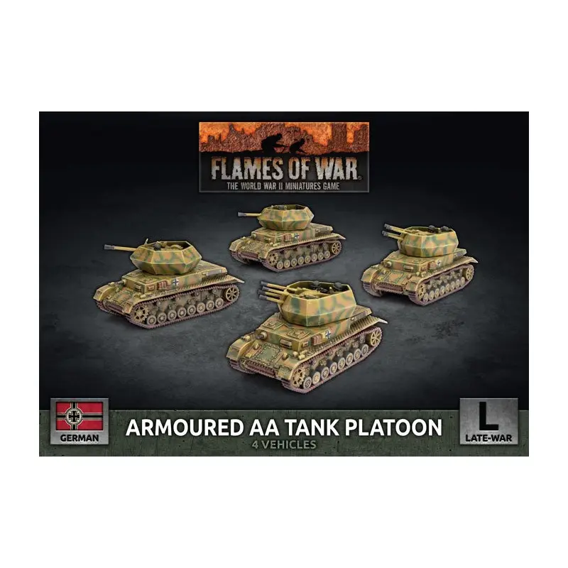 Flames of War: German: Armoured AA Tank Platoon (x4 Plastic)