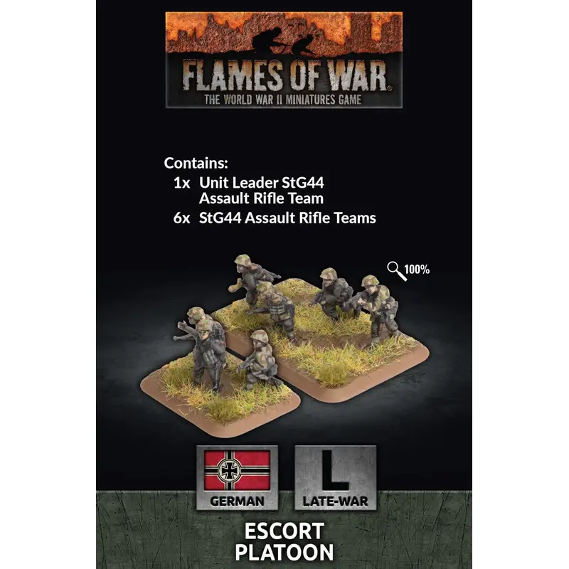 Flames of War: German: Escort Platoon (x30 Figs Plastic)