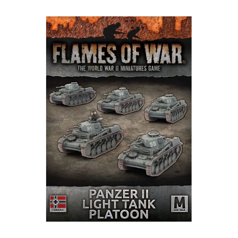 Flames of War: Germans: Panzer II Light Tank Platoon