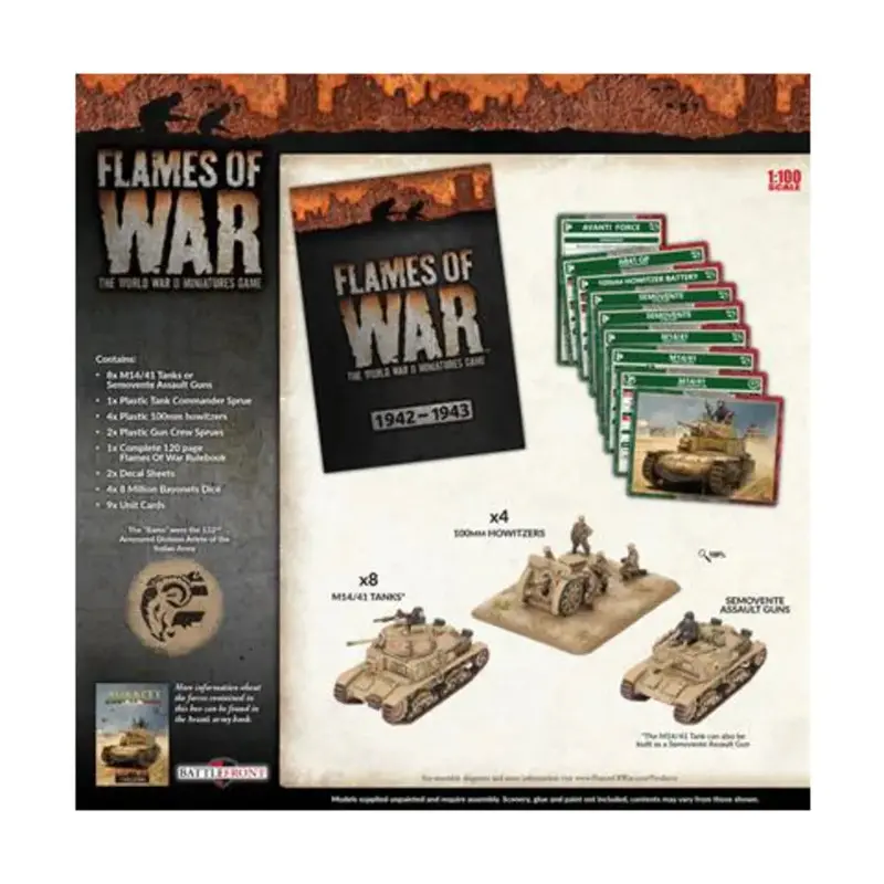 Flames of War Italians Lorenzos Rams Italian Army Deal