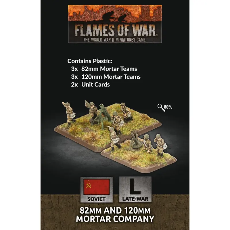 Flames of War: Soviet: 82mm and 120mm Mortar Company (Plastic)