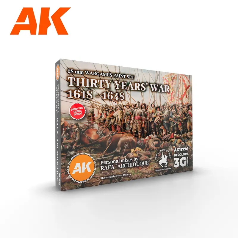AK Interactive 3 Generation Thirty Years War 1618-1648 Archiduque Acrylic Paint Set