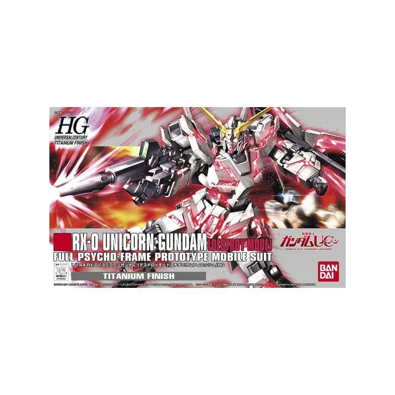 1/144 HGUC Unicorn Gundam Destroy Mode Titanium Finish Ver