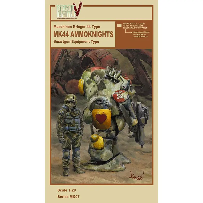 1/20 Robot Battle V (Five) Maschinen Krieger 44 Type Mk44 Ammoknights (Smartgun Equipment Type)