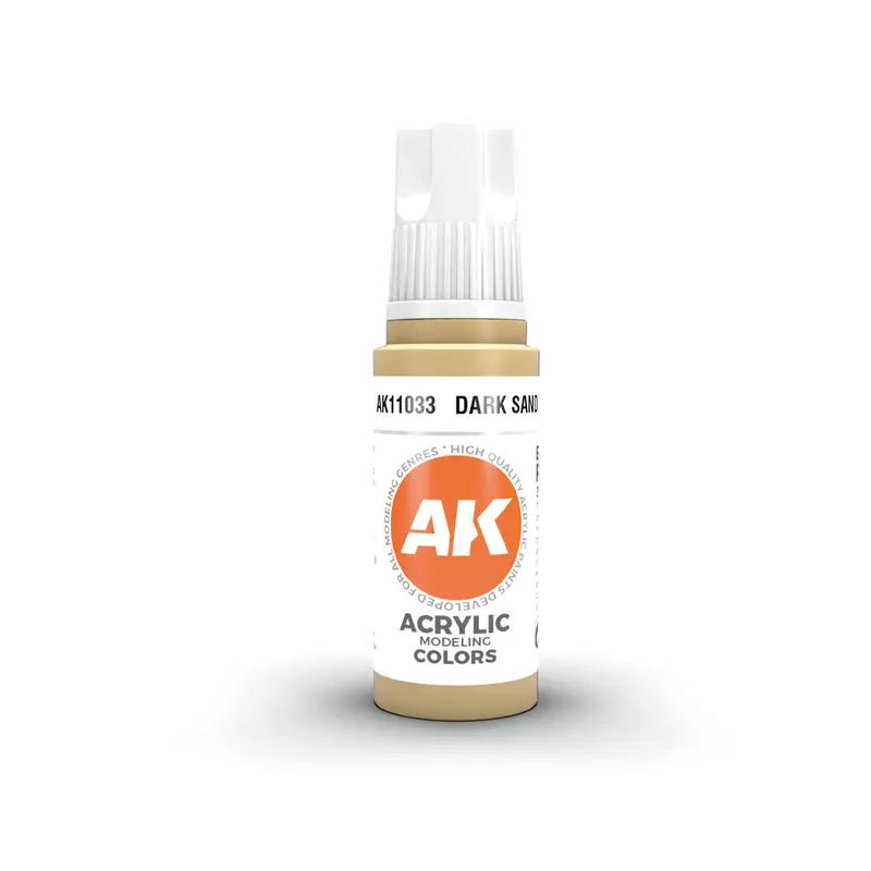 AK Interactive 3 Gen Acrylic Modeling Colors 17ml - Dark Sand