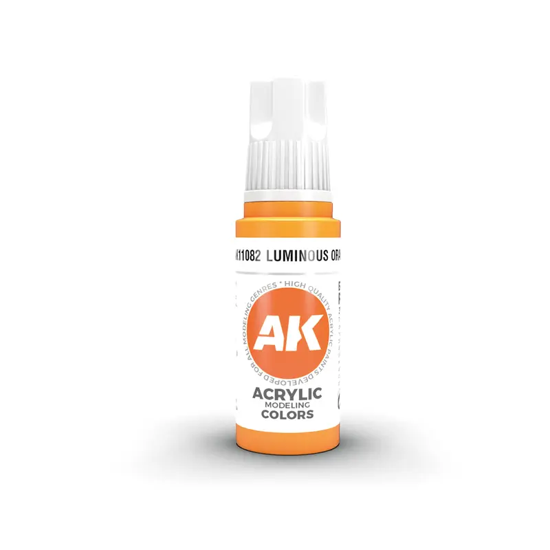 AK Interactive 3 Gen Acrylic Modeling Colors 17ml - Luminous Orange