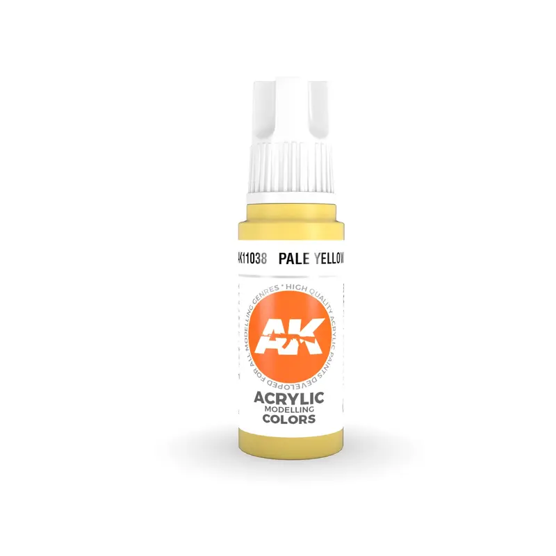 AK Interactive 3 Gen Acrylic Modeling Colour 17ml - Pale Yellow