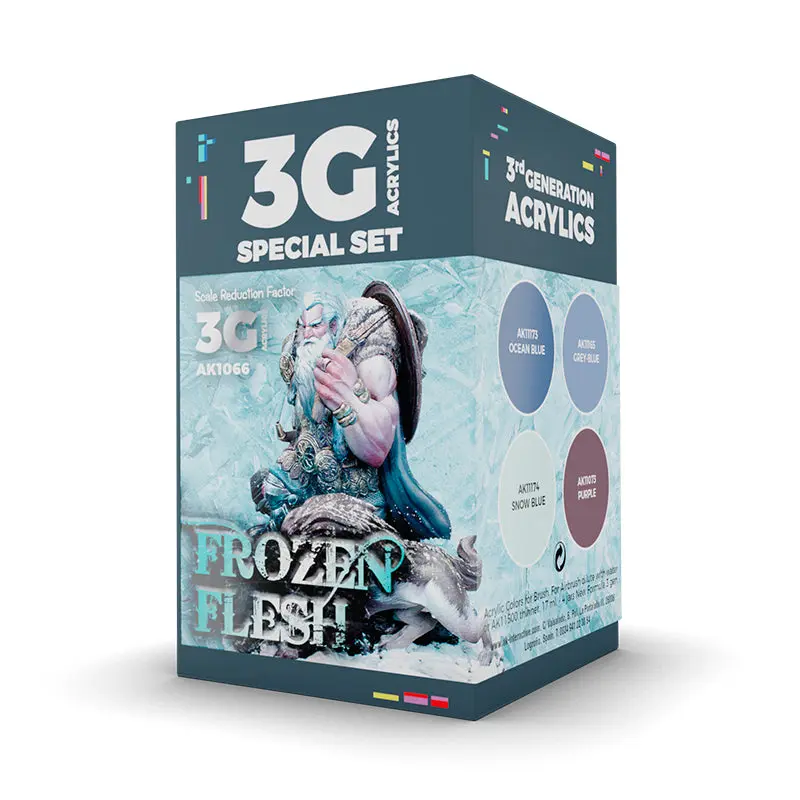 AK Interactive 3 Gen Acrylics Wargame Set - Frozen Flesh