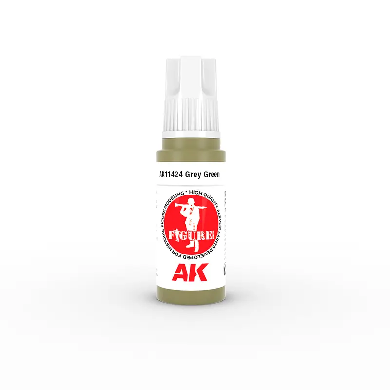 AK Interactive 3 Gen Figure Acrylic Paint 17ml - Grey Green