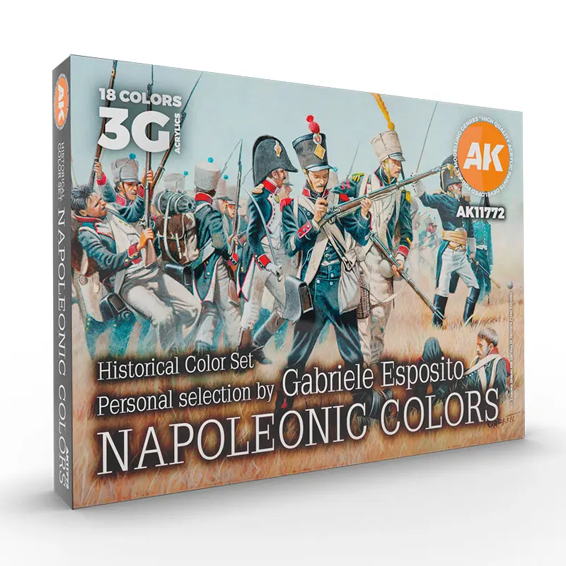 AK Interactive 3 Gen Napoleonic Colours Signature Set By Gabriele Esposito
