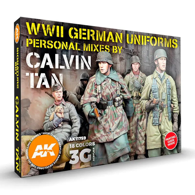 AK Interactive 3 Gen WW2 German Uniforms Signature Set By Calvin Tan