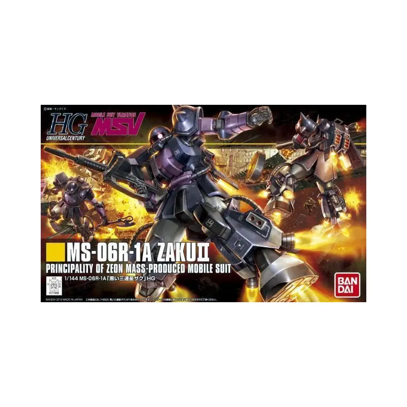 1/144 HGUC MS-06R-1A ZAKU II BLACK TRISTARS