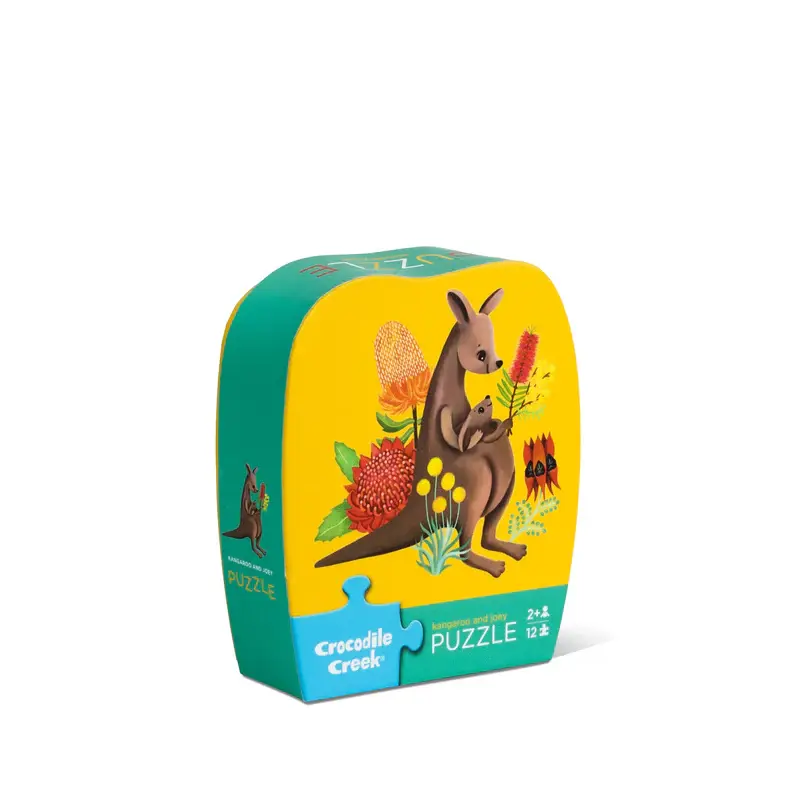 12 pc Mini Puzzle - Kangaroo and Joey