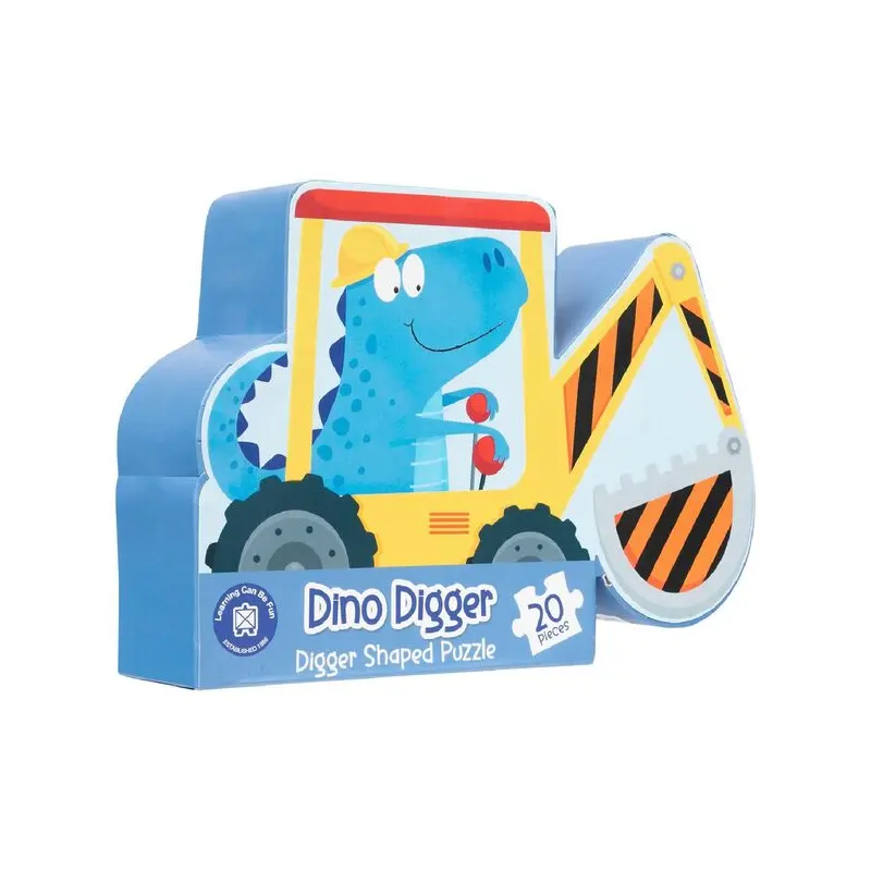 20 pc Dino Digger - Digger Shaped Puzzle