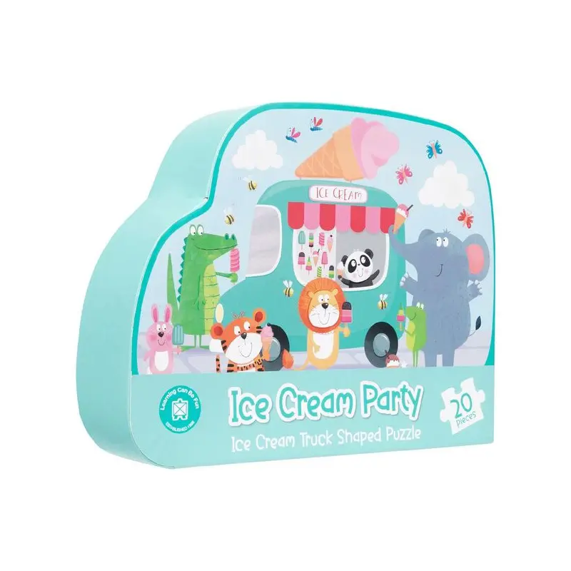20 pc Ice Cream Party - Ice Cream Truck Shaped Puzzle