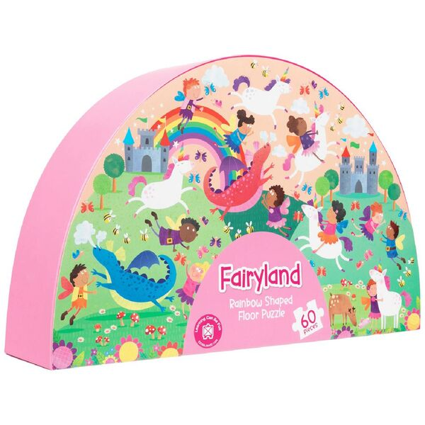 60 pc Fairyland - Rainbow Shaped Floor Puzzle