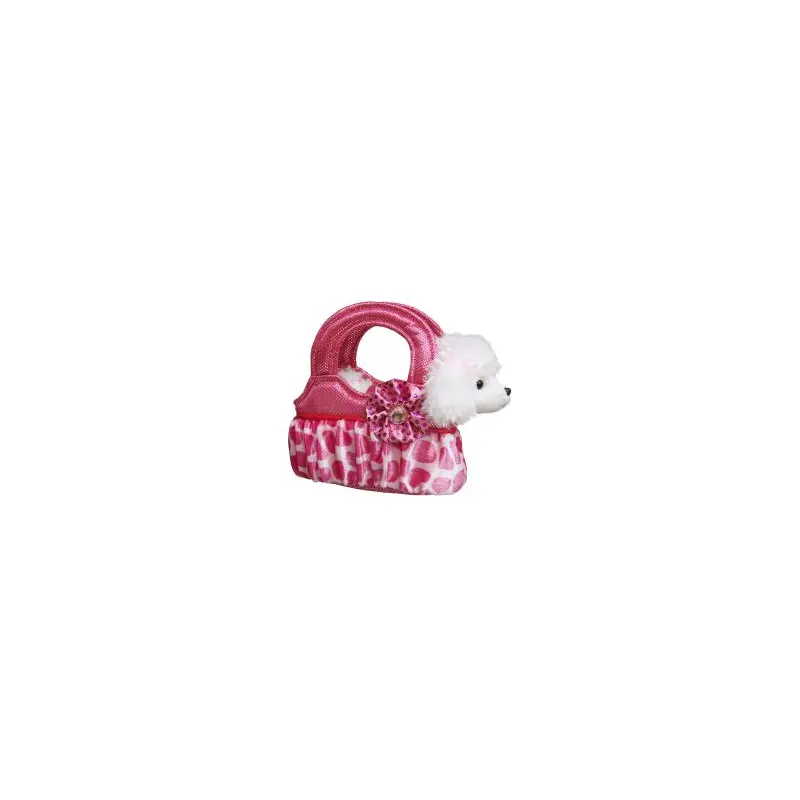 Fancy Pal/ Poodle In Pink Leopard Bag