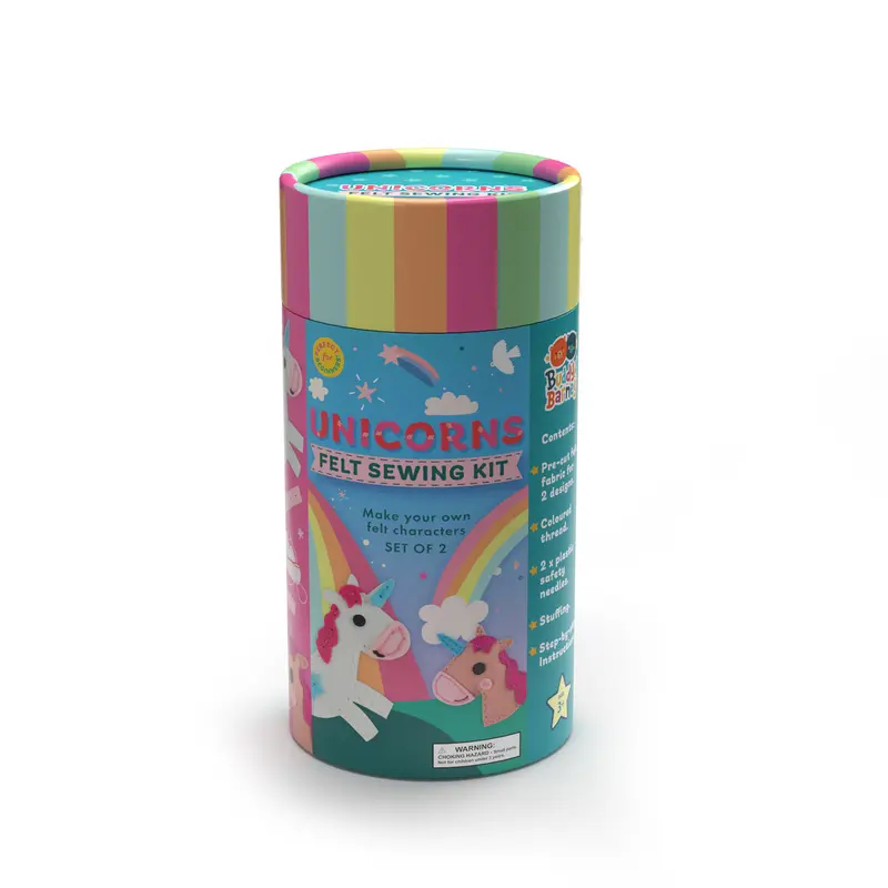 Felt Sewing Kit Tube - Unicorns