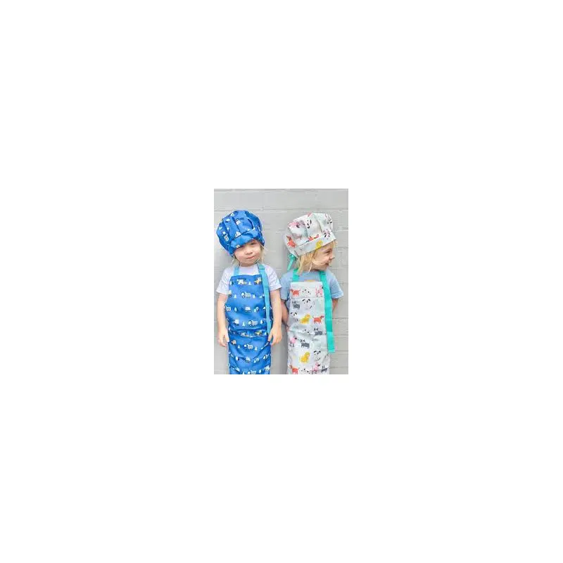 Kids Cooking Apron and Chef Hat Set