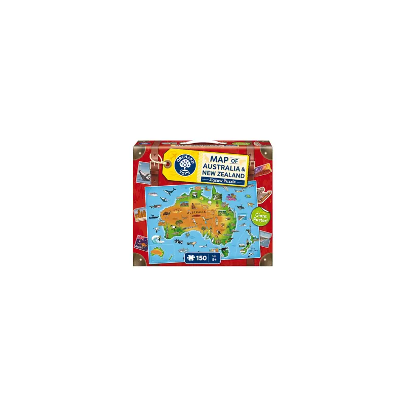 Map Of Australia & New Zealand Jigsaw Puzzle