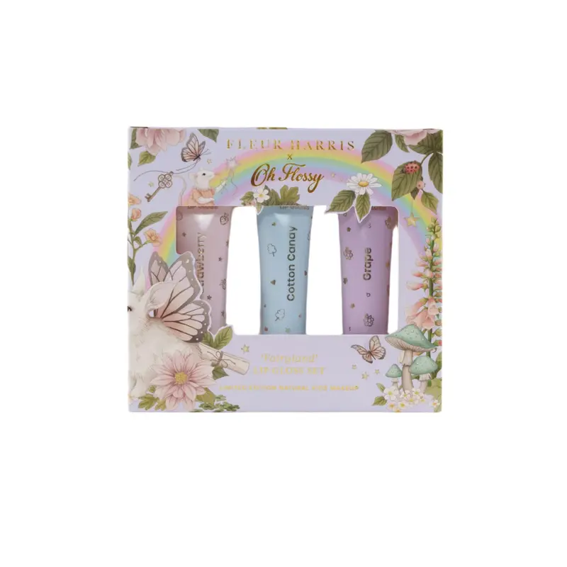 Oh Flossy X Fleur Harris - Fairyland Collection Natural Lip Gloss Set