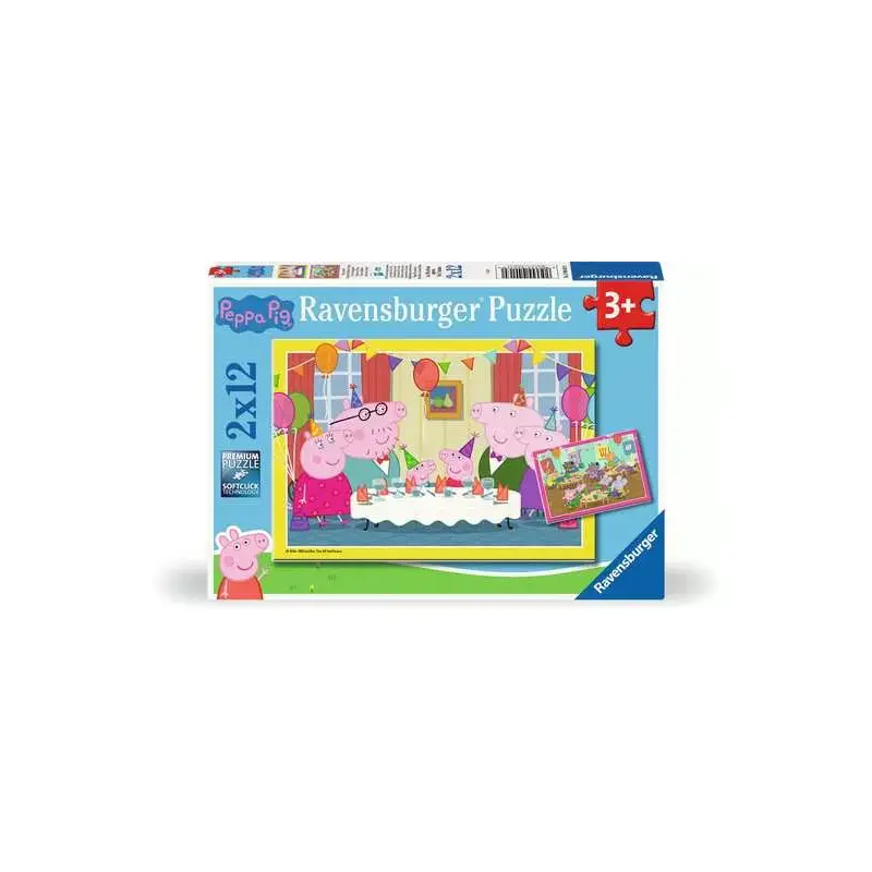 2 x 12 pc Puzzle - Peppa Pig