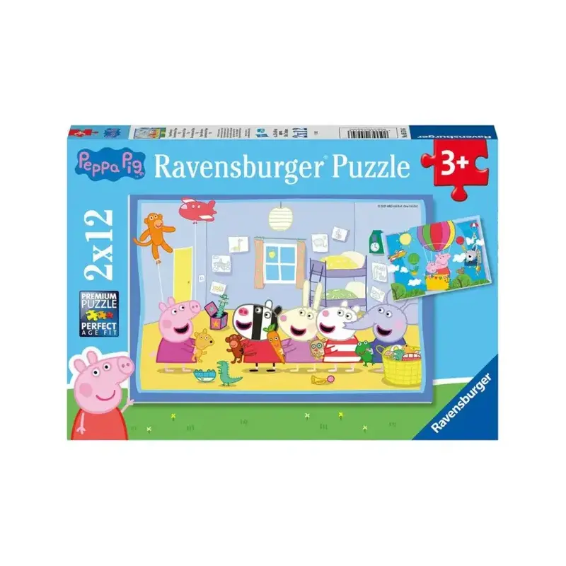 2 x 12 pc Puzzle - Peppa's Adventures