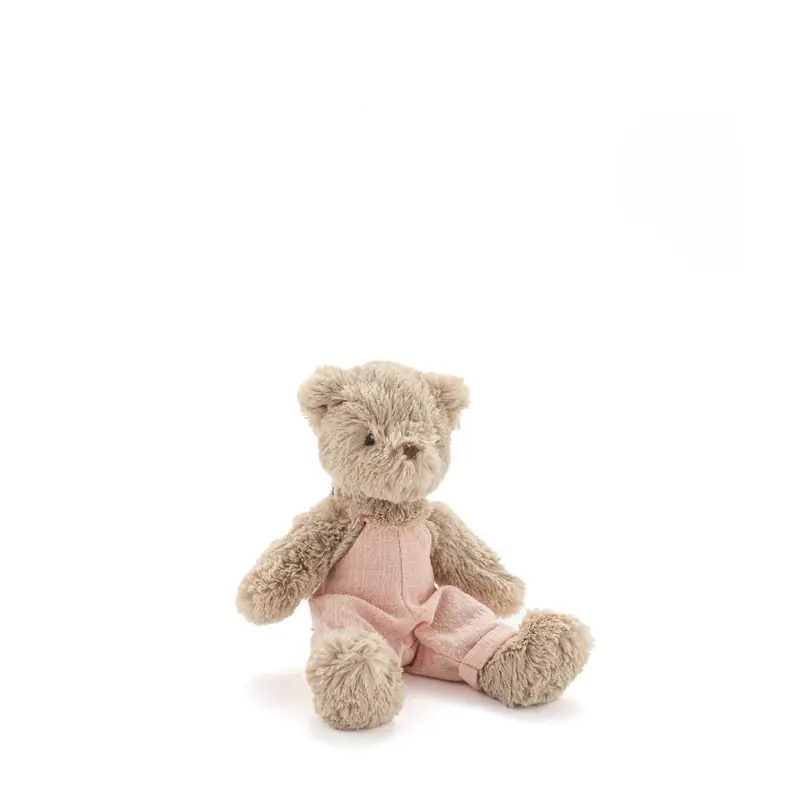 Baby Honey Bear - Baby Pink Overalls