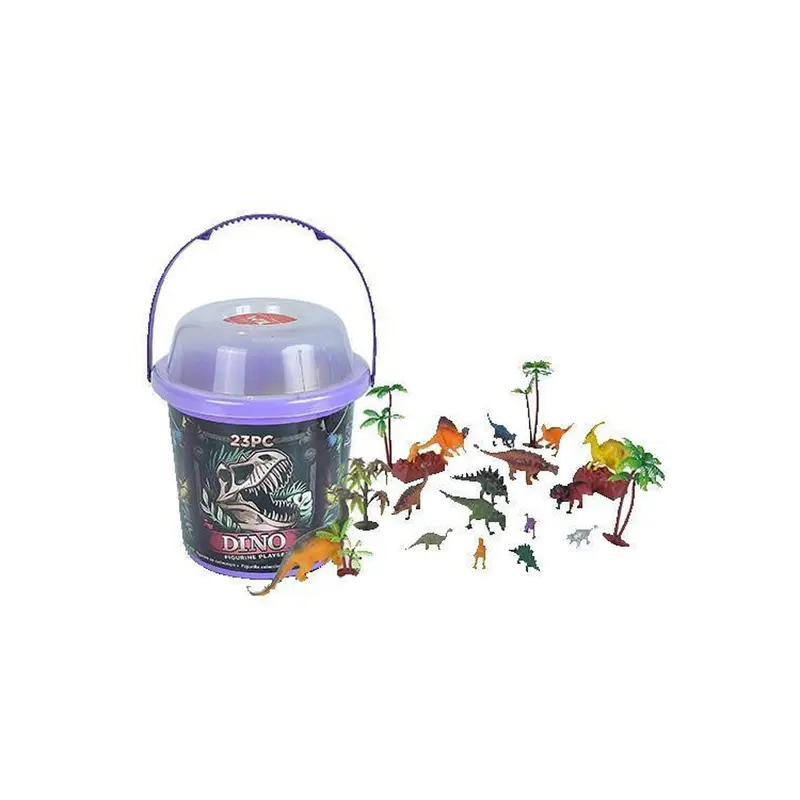 Bucket Dino Figurine Play Set 23 pc